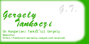 gergely tankoczi business card